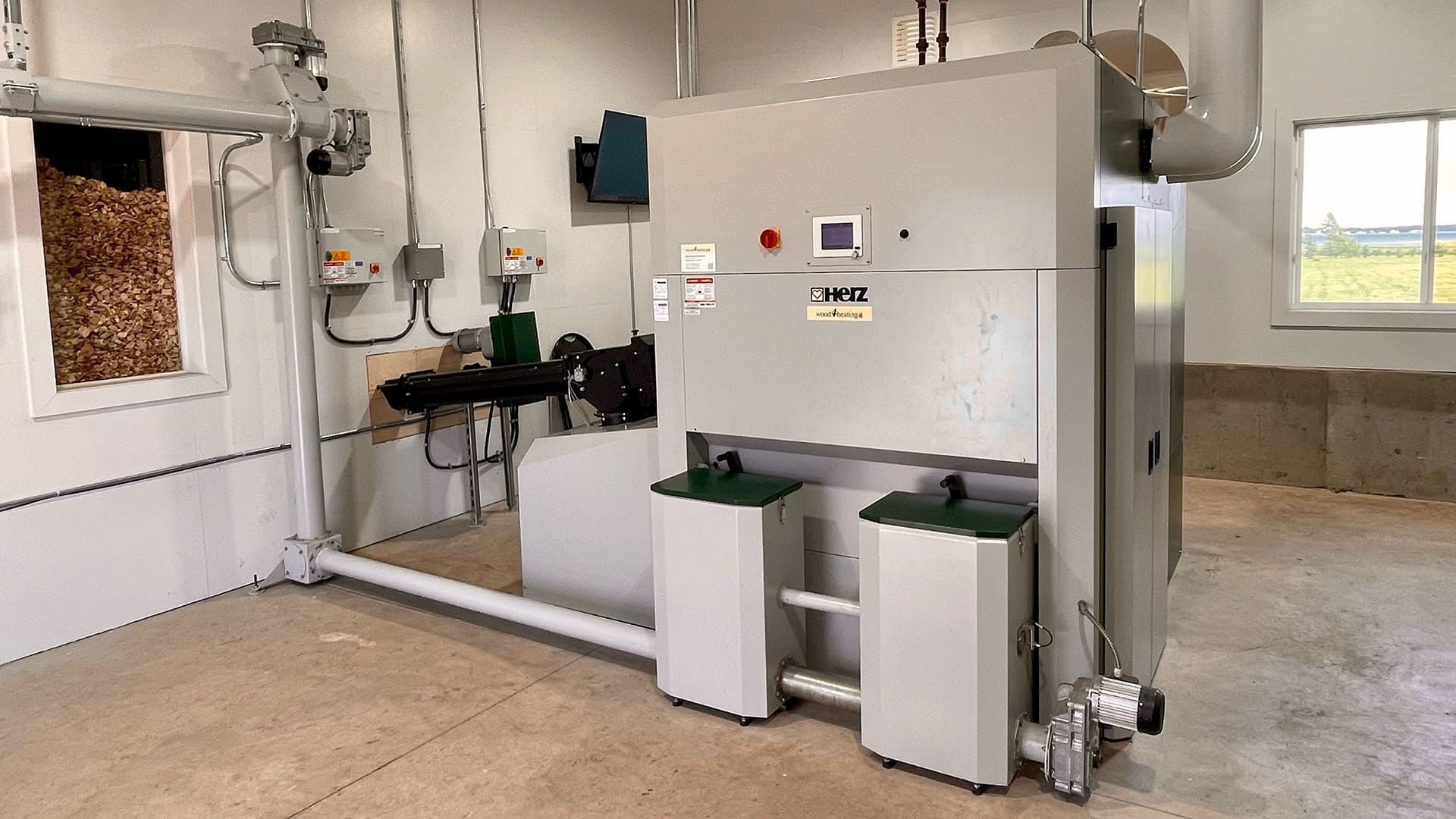 Wood boiler installation in Canada